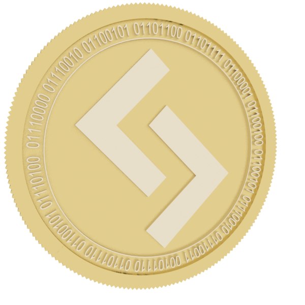 loki gold coin 3D model