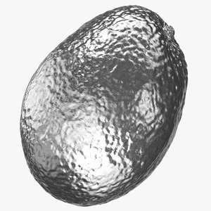 3D avocado 06 silver