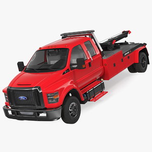 f650 supercab tow truck 3D