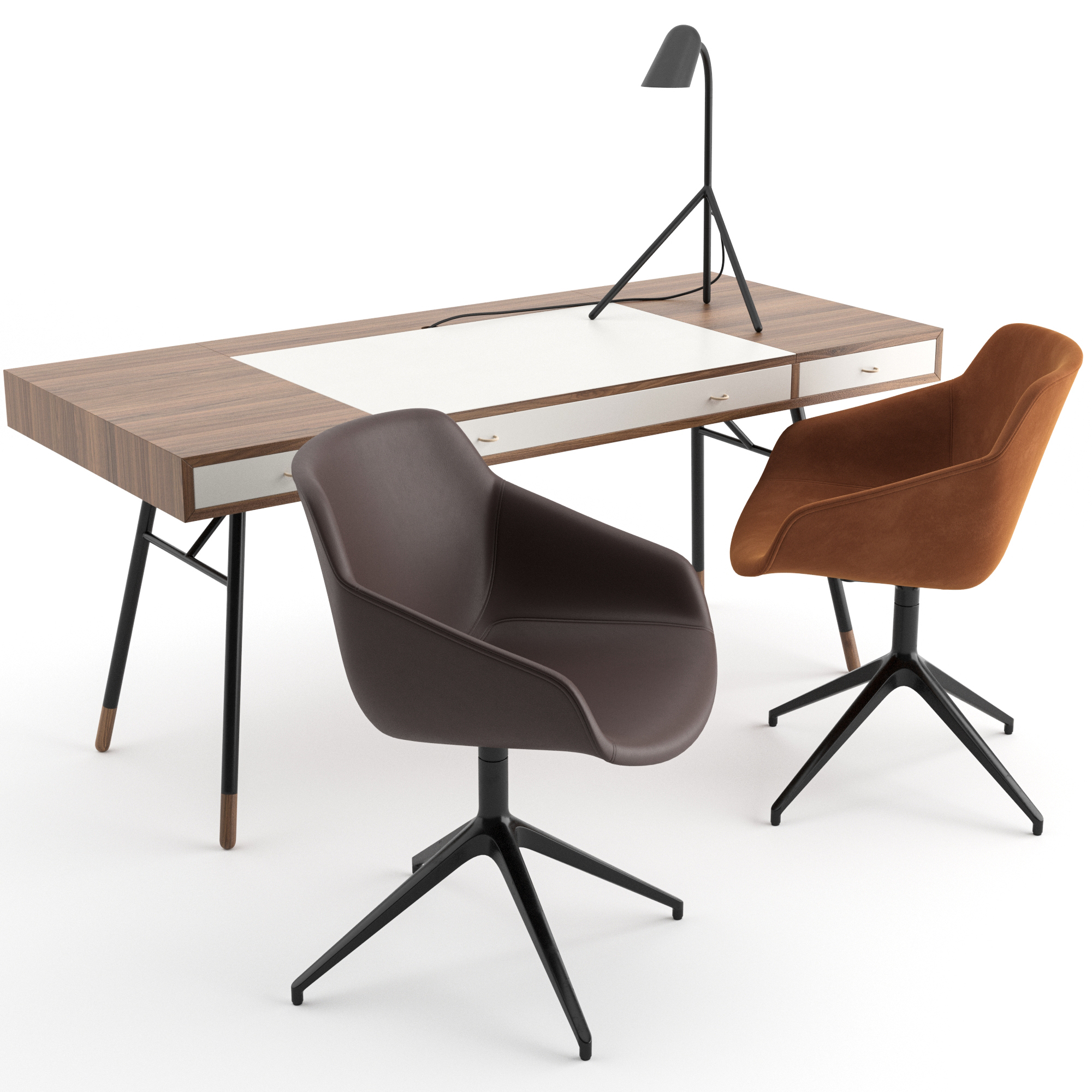 Cupertino Desk Boconcept Chair Model Turbosquid 1497949