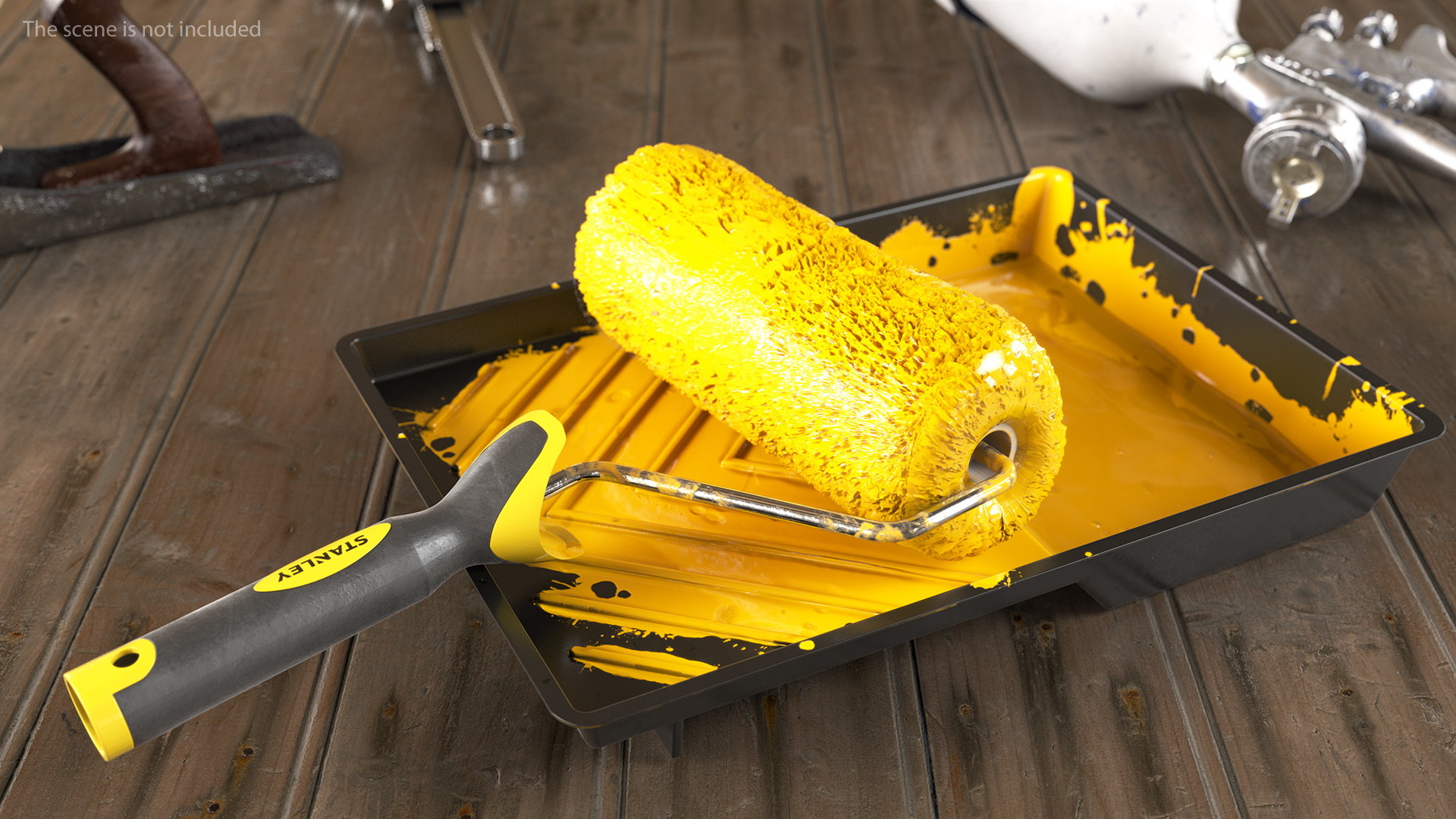 Used stanley paint roller 3D model - TurboSquid 1498120