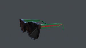 gucci glasses gg0341s 3D model
