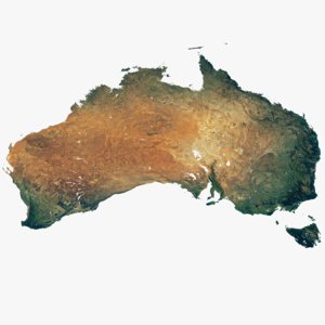 australia continent world 22k 3D model