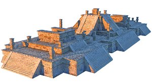 3D piramide xochicalco scan 16k