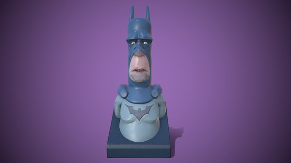 3D batman pedestal print
