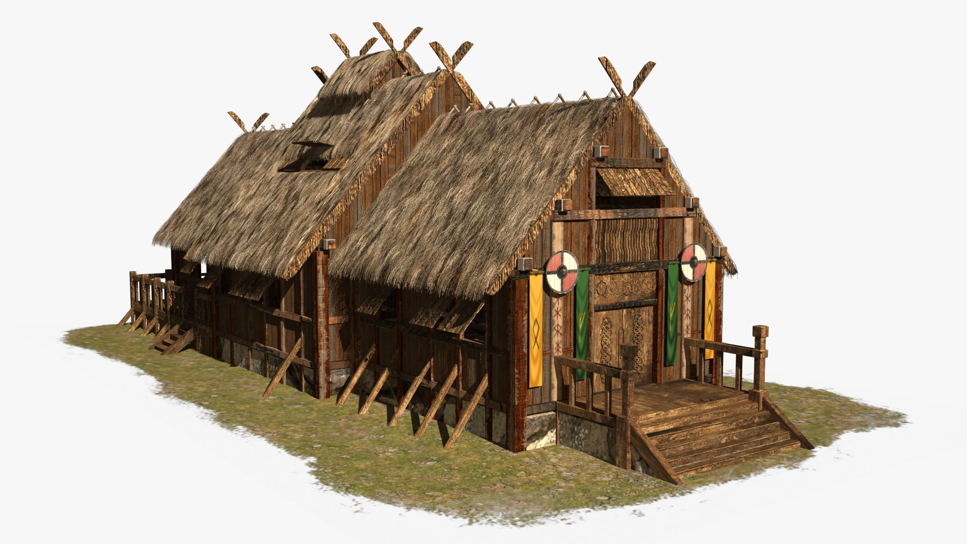 Medieval Viking House 3D Model TurboSquid 1498645