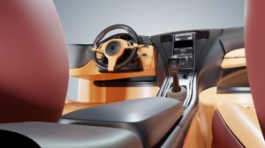 3D model car interior sports