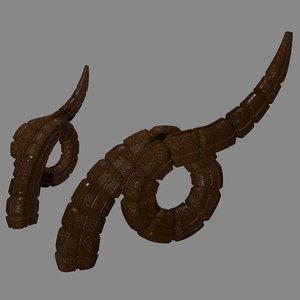 printable horns 3D model