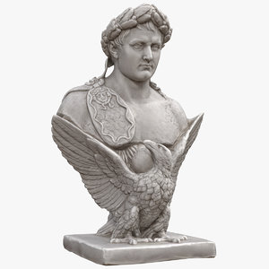napoleon bust eagle 3D