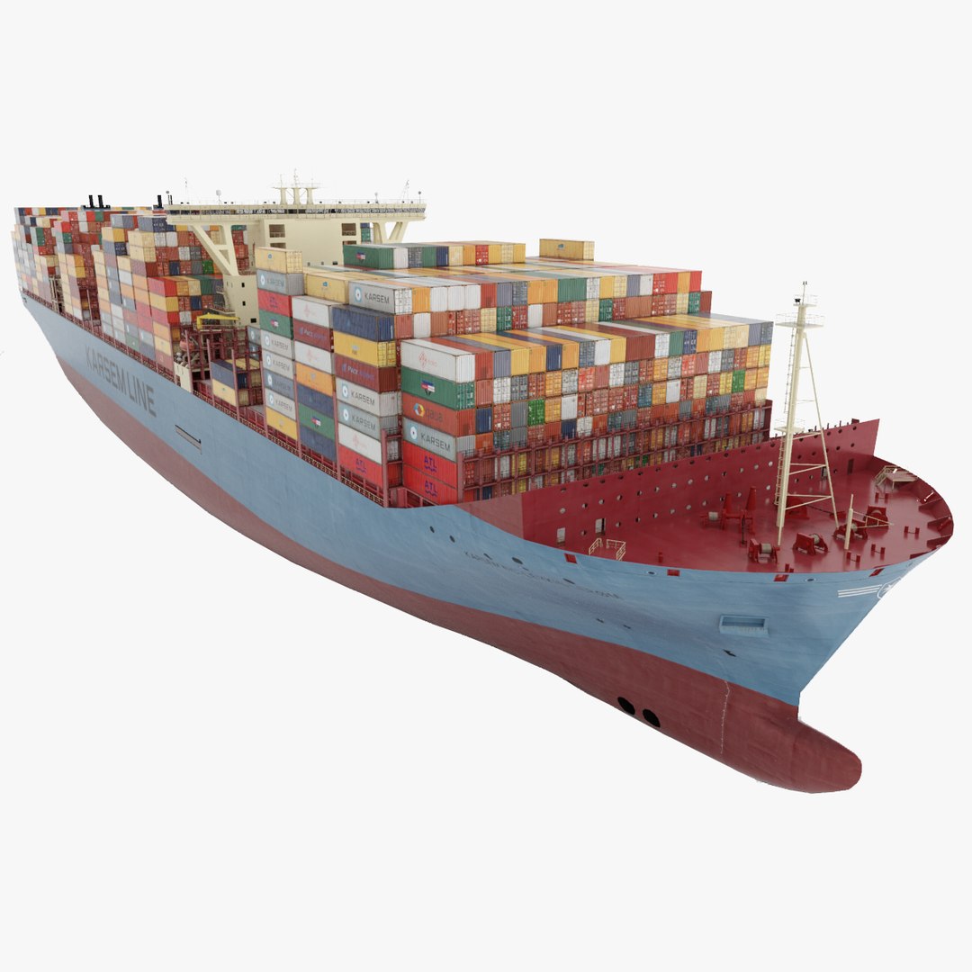 3D large container ship 18000 model - TurboSquid 1489202