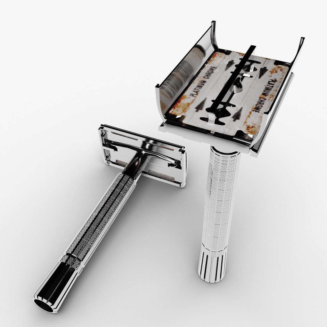 Safety razor blade model - TurboSquid 1499073