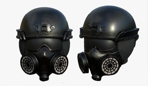 helmet sci fi 3D