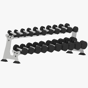 gym rack 3D model