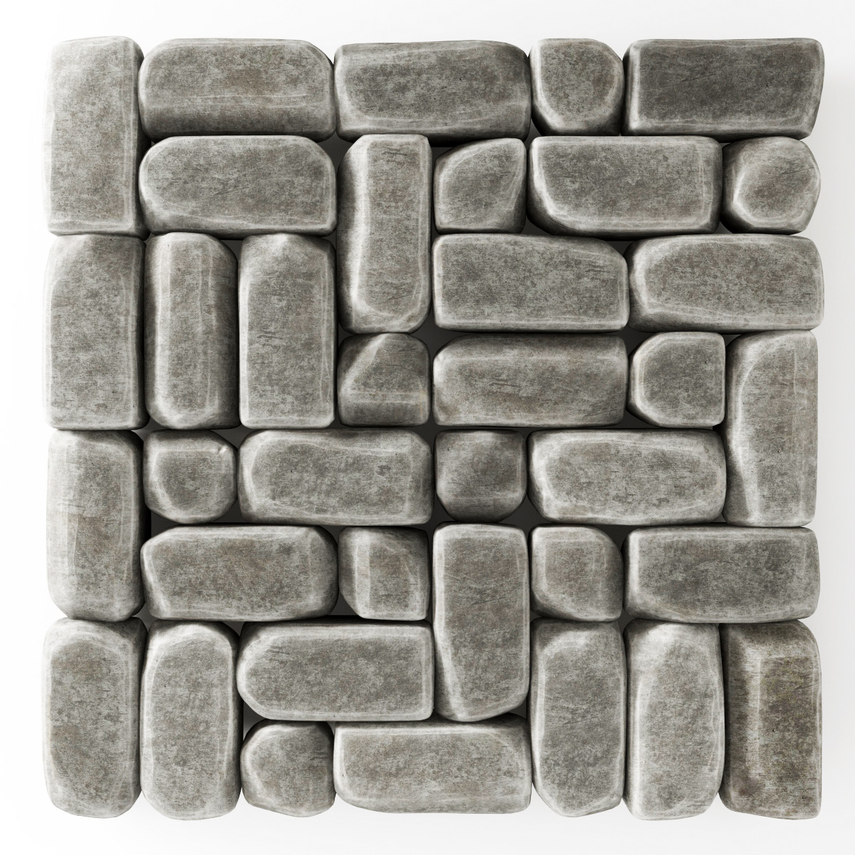 石块旧装饰3d模型