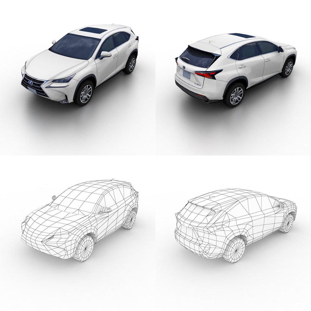 3D MAXpider KAGU Black R2 | 22-24 Lexus NX Gasoline (L1LX07821509) main image 1