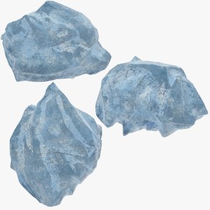 3D ice boulders model