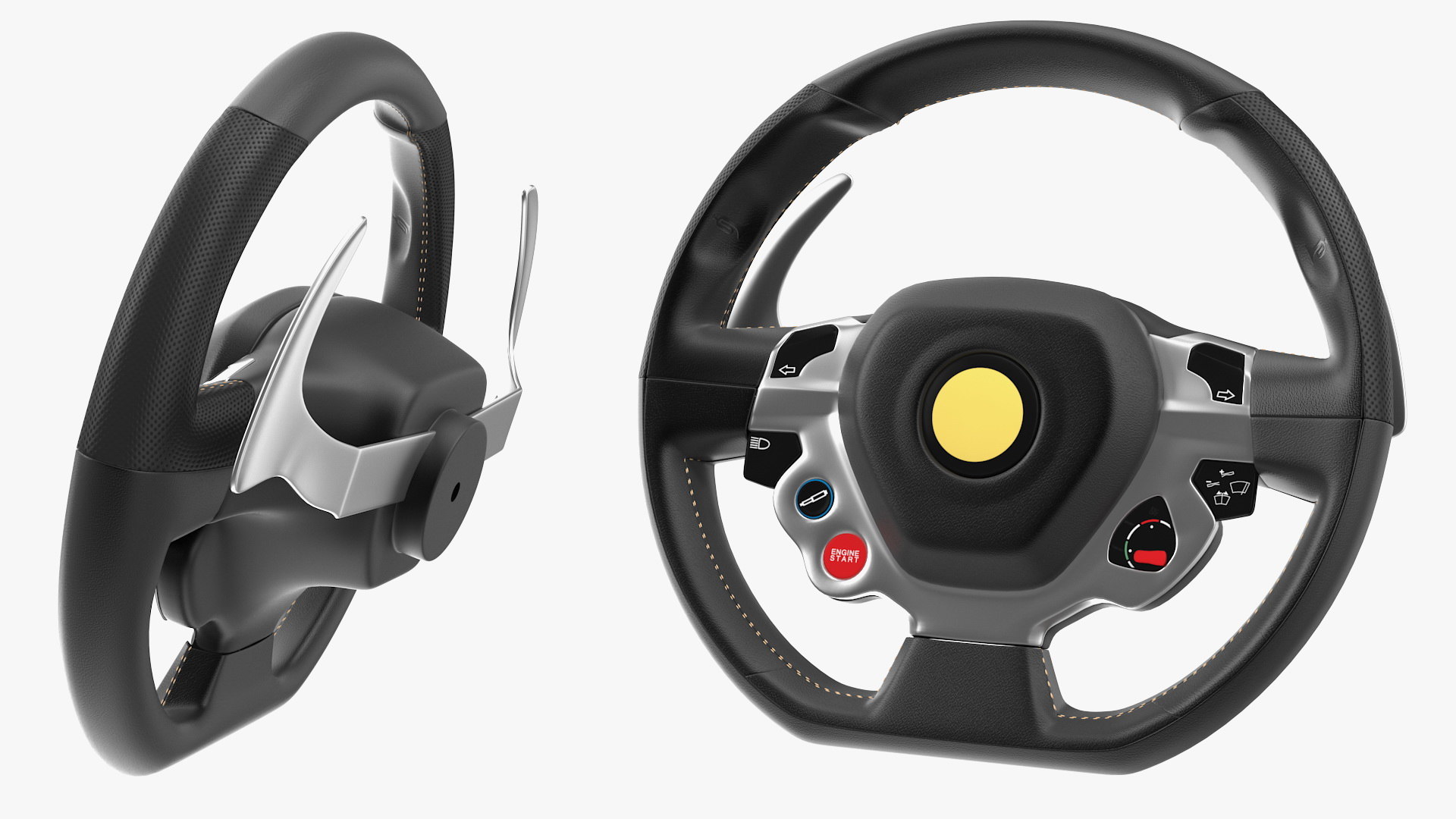 3D model sport car steering wheel TurboSquid 1500062