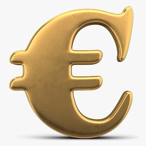 euro sign 3D model