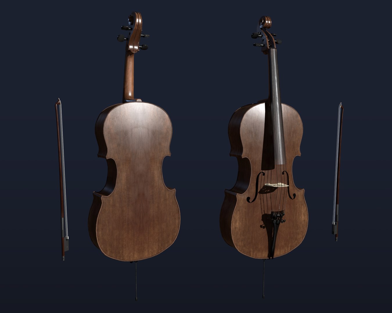  3D  model cello  classic TurboSquid 1499970