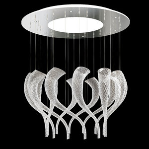 swing ceiling light barovier 3D model