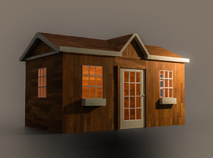 wooden shed model