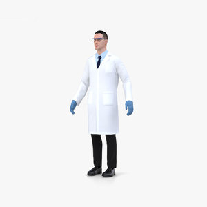 scientist 3D model