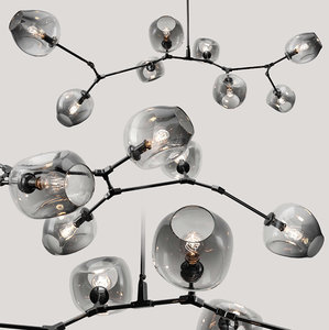 3D model branching bubble lamp