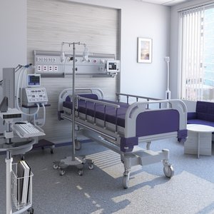 patient room 3D model
