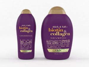 ogx biotin collagen shampoo 3D model