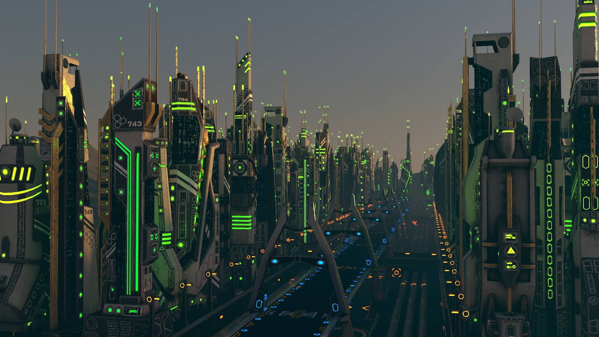 3D sci fi futuristic city - TurboSquid 1500520