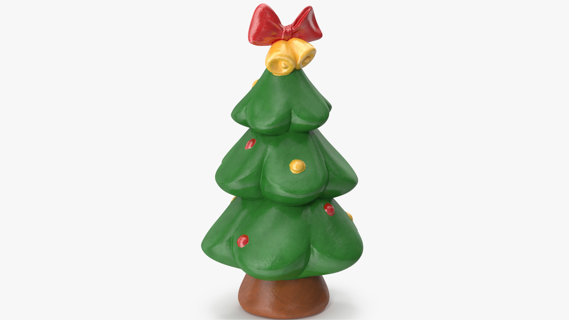 cat christmas tree figurine