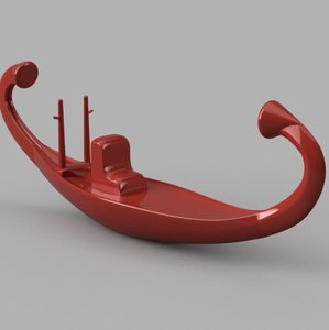 3D egyptian boat