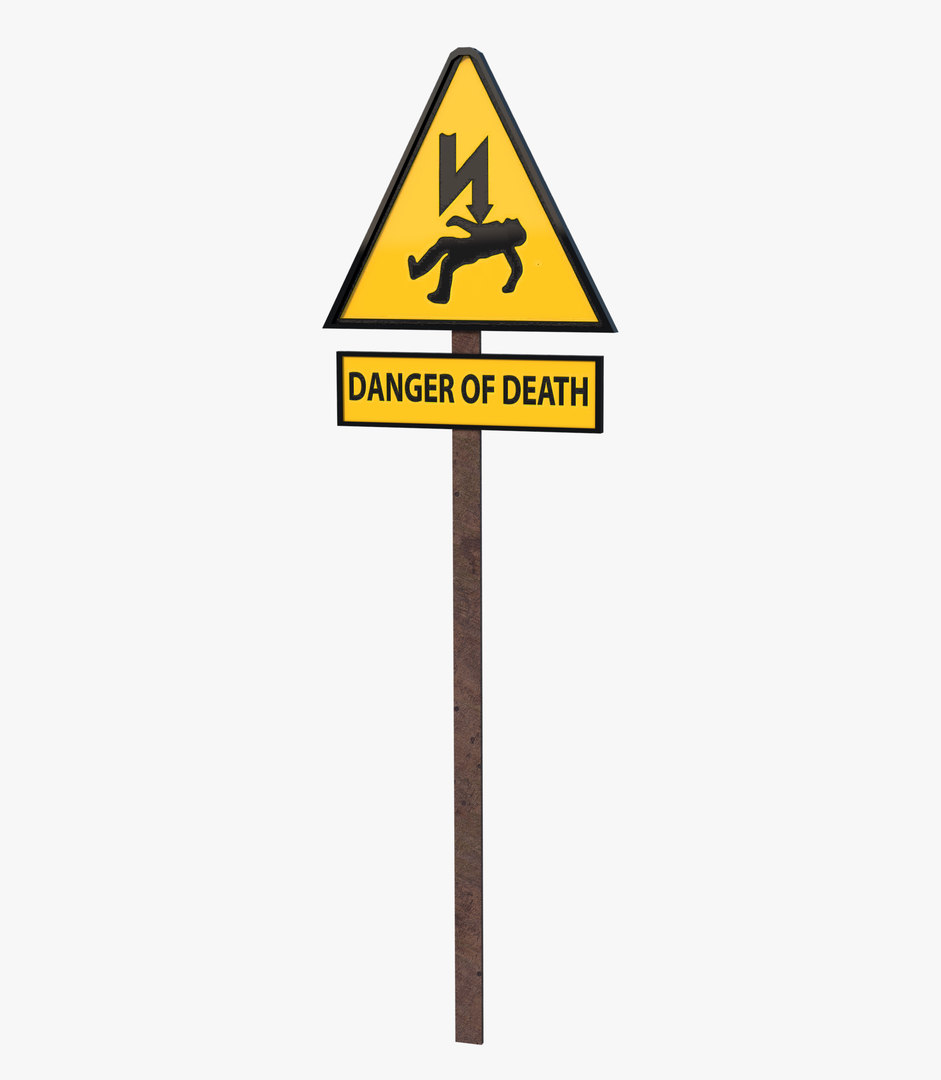 Free 3D model sign danger signal TurboSquid 1500617