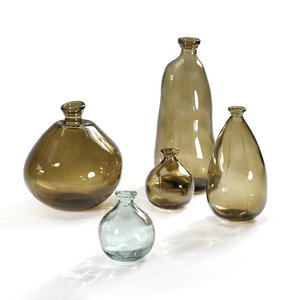 3D model set vases recycled