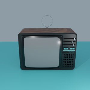 vintage tv 3D model