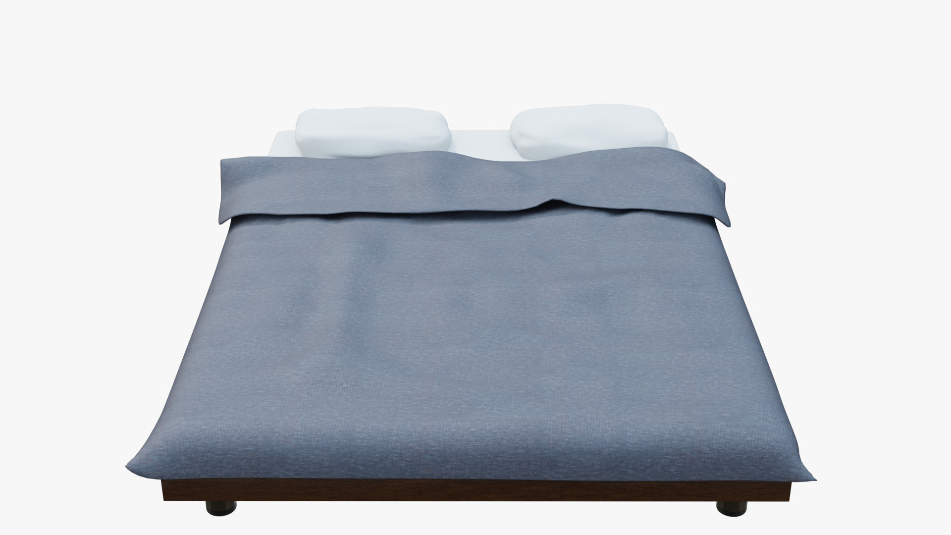 Bed wood metal model TurboSquid 1501168