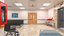 interior scene hospital corridor model