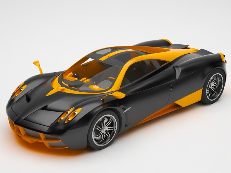 Pagani huayra 3D model TurboSquid 1501326