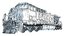 3D ge ac4400cw locomotive bnsf model - TurboSquid 1501823