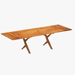3D nakashima table wood