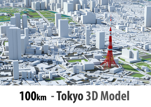 3D tokyo city -