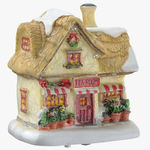 christmas tea house decoration 3D model