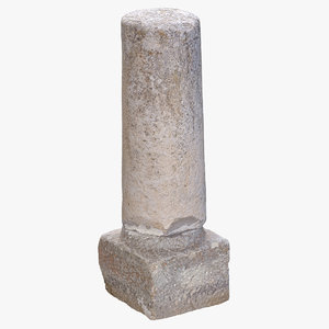 ancient pillar piece 01 3D