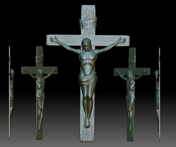 Crucifix 3d models for download turbosquid