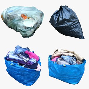 garbage bags 3D