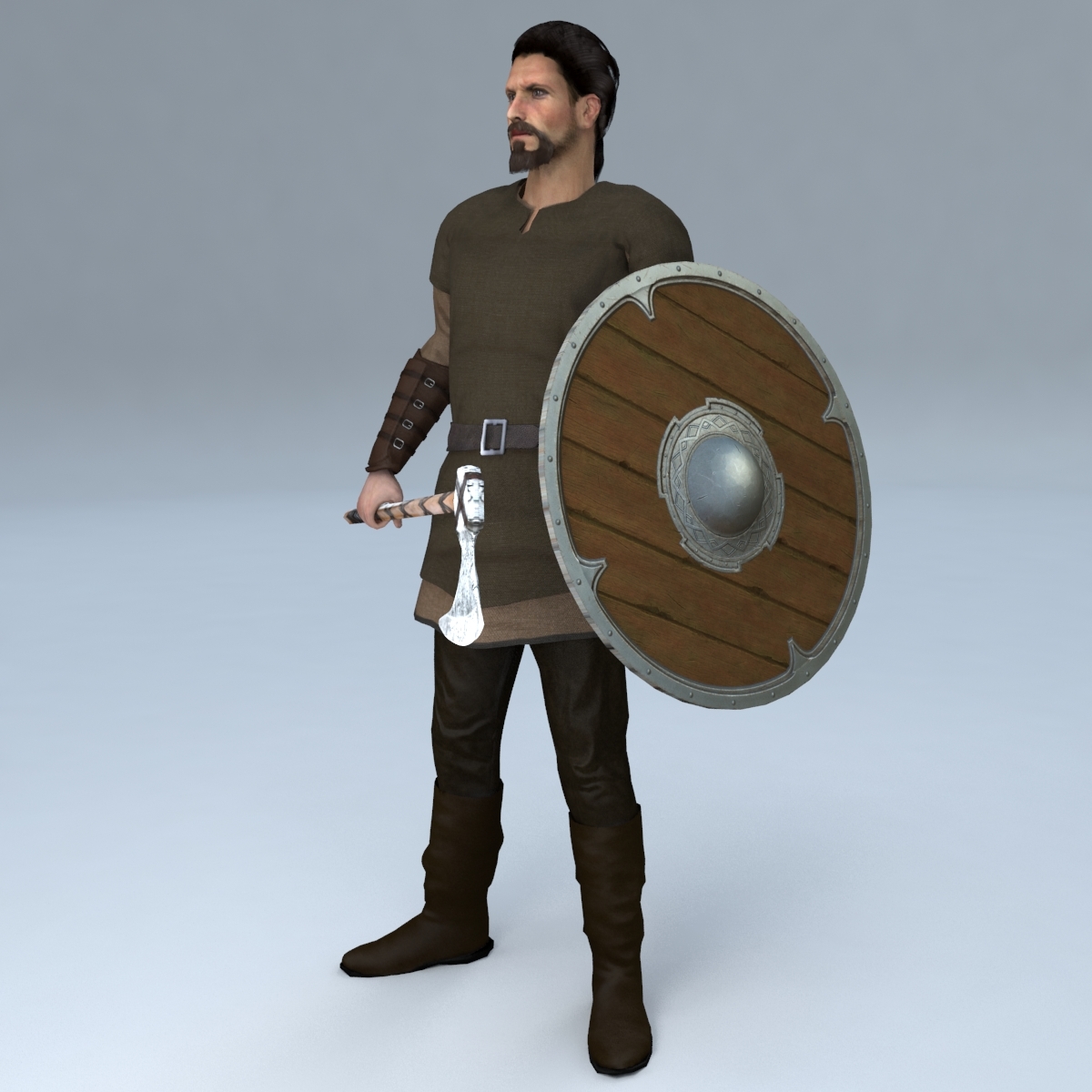 Rigged viking 3D model TurboSquid 1501782