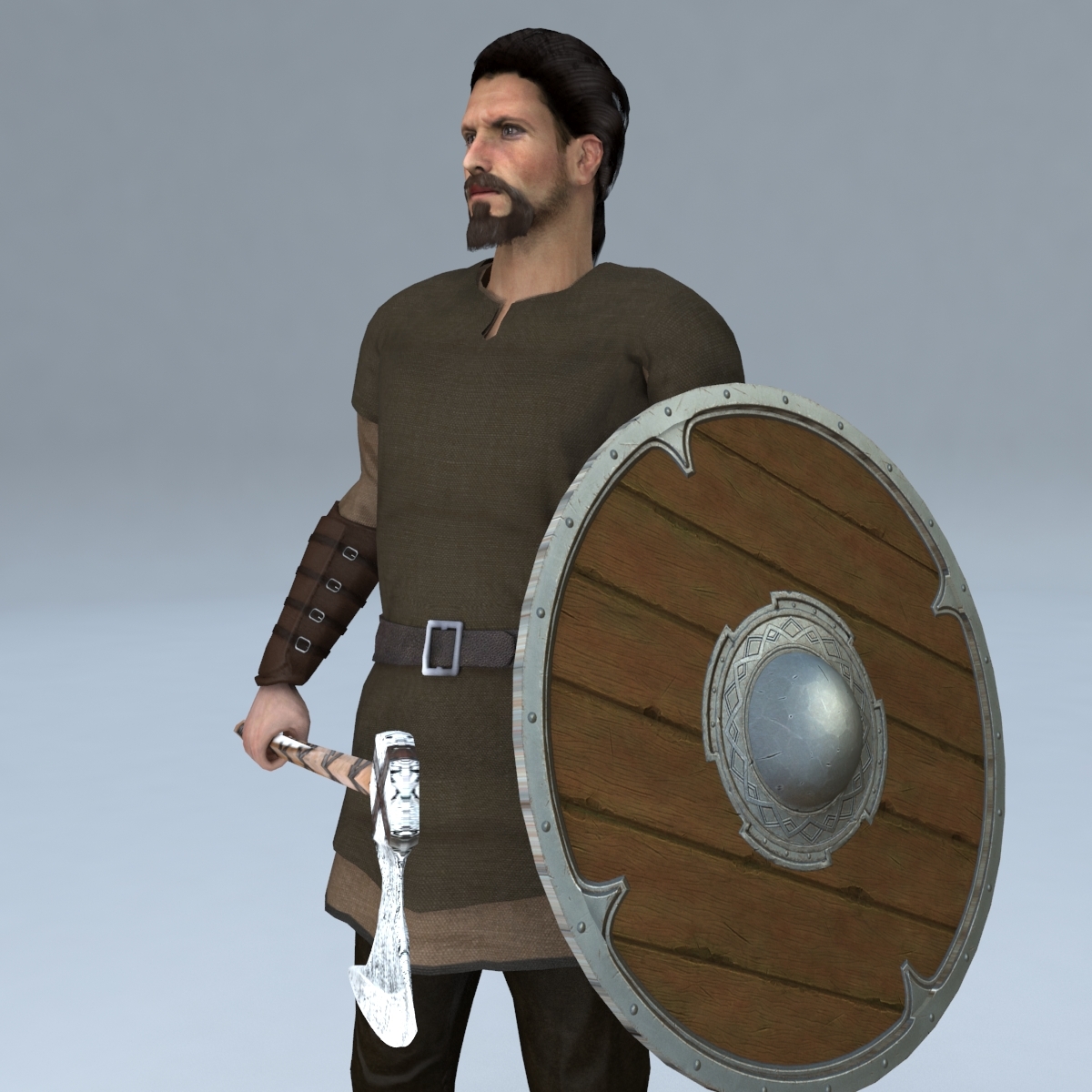 Rigged viking 3D model TurboSquid 1501782