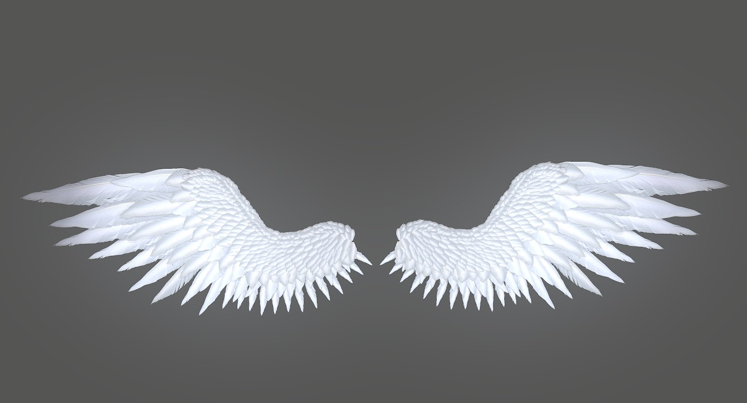 3D angel wing TurboSquid 1501816