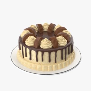 chocolate cake 3D model