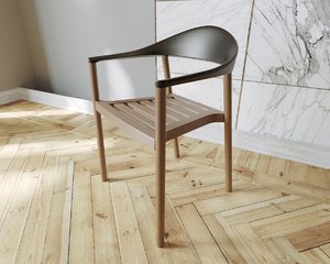 plank monza armchair 3D model